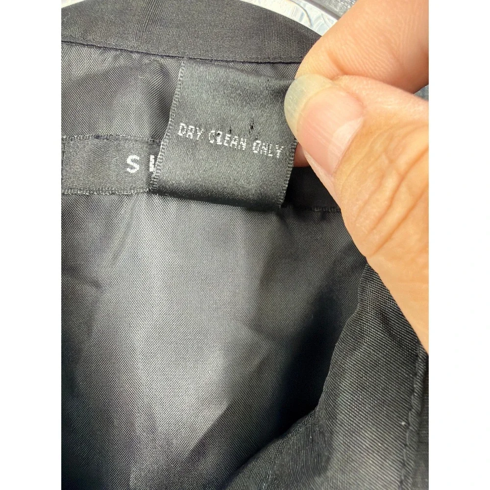Silkland Black 100% Silk Cocktail Embroidery Vest Top Pink‎ Trim Size 8